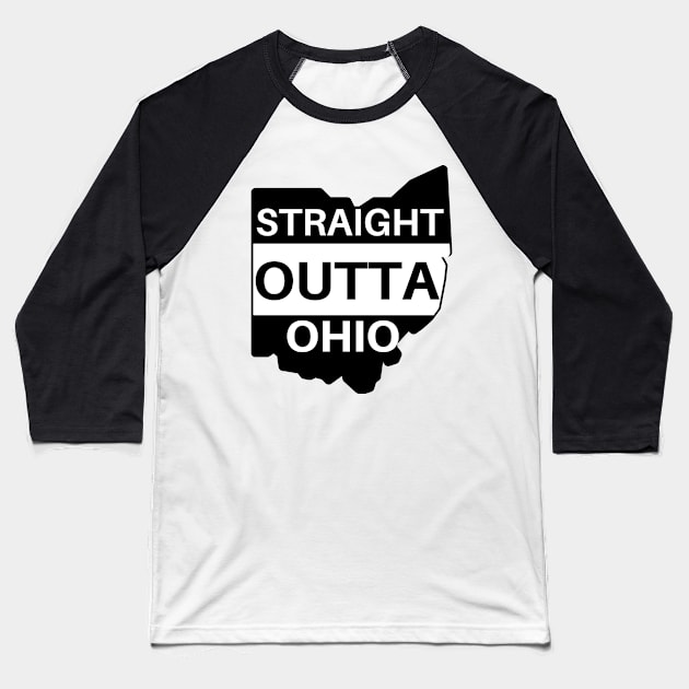STRAIGHT OUTTA OHIO Baseball T-Shirt by Official Friends Fanatic